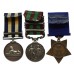 Egypt Medal (Clasp - Gemaizah 1888), 1895 India General Service Medal (3 Clasps) and Khedives Star Medal Group of Three - Pte. J. Boyce, 2nd Bn. King's Own Scottish Borderers