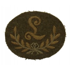 British Army Gun Layer (L) Cloth Proficiency Arm Badge 