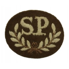 British Army Special Proficiency Pay (S.P) Cloth Proficiency Arm Badge