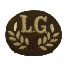 British Army Lewis Gunner (L.G.) Cloth Proficiency Arm Badge