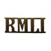 Royal Marine Light Infantry (R.M.L.I.) Shoulder Title