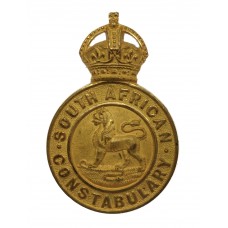 South Africa Constabulary Gilt Cap Badge/Helmet Plate - King's Crown