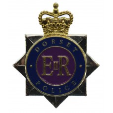 Dorset Police Enamelled Cap Badge - Queen's Crown