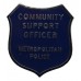 Metropolitan Police Community Support Officer Enamelled Cap Badge