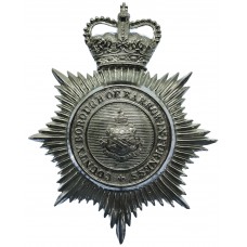 County Borough of Barrow-in-Furness Police Helmet Plate - Queen's Crown