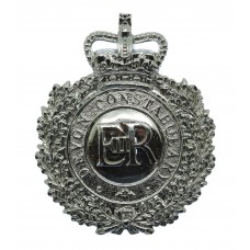 Devon Constabulary Wreath Helmet Plate - Queen's Crown