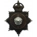 North Riding Constabulary Black Helmet Plate - King's Crown