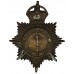 North Riding Constabulary Black Helmet Plate - King's Crown