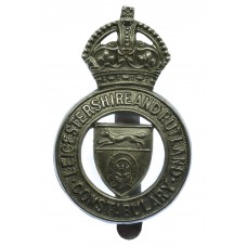 Leicestershire and Rutland Constabulary Cap Badge - King's Crown