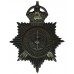 Nottinghamshire Constabulary Black Helmet Plate (Peacocks COA Centre) - King's Crown