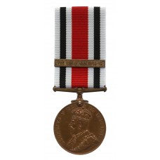 George V Special Constabulary Long Service Medal (Clasp - The Great War 1914-18) - William Somerville