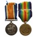 WW1 British War & Victory Medal Pair - Pte. A.G.P.T. Johnston, 9th Bn. Manchester Regiment