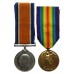 WW1 British War & Victory Medal Pair - Pte. E.A. Keeble, Machine Gun Corps