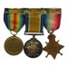 WW1 1914 Mons Star Medal Trio - Pte. G. Holmes, West Yorkshire Regiment