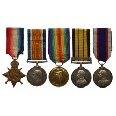 WW1 1914-15 Star Trio, Africa General Service Medal (Clasp - Soma