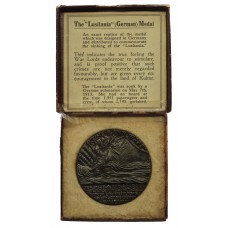 WW1 RMS Lusitania 1915 Medal in Box