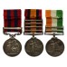 1854 India General Service Medal (Clasp - Sikkim 1888), Queen's South Africa Medal (4 Clasps) and King's South Africa Medal (2 Clasps) Group of Three - Pte. T. Gregory, Notts & Derby Regiment (Sherwood Foresters)