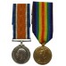 WW1 British War & Victory Medal Pair - Pte. A. Mercer, Manchester Regiment