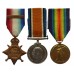 WW1 1914 Mons Star and Bar Medal Trio - Colour Sergeant S.J. Smale, Royal Marine Brigade & Royal Marine Light Infantry