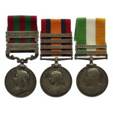 1895 IGS (Clasps - Punjab Frontier 1897-98, Tirah 1897-98), QSA (