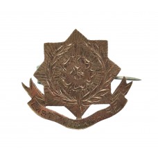 East Yorkshire Regiment Rose Gold Plated Sterling Silver Sweetheart Brooch