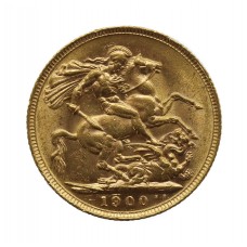 1900 Victoria 22ct Gold Full Sovereign Coin