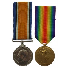 WW1 British War & Victory Medal Pair - Pte. S.A. Smith, Middlesex Regiment