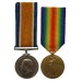 WW1 British War & Victory Medal Pair - Pte. S.A. Smith, Middlesex Regiment