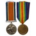 WW1 British War & Victory Medal Pair - Pte. J. Bowling, 23rd Bn. Manchester Regiment