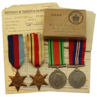 WW2 Prisoner of War Medal Group of Four - Pte. G.W. Hart (Campbell), East Yorkshire Regiment