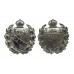 Pair of Norfolk Constabulary Chrome Collar Badges - King's Crown