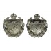 Pair of Norfolk Constabulary Chrome Collar Badges - King's Crown