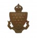 Cornwall Constabulary White Metal Collar Badge - King's Crown