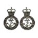 Pair of Admiralty Constabulary Collar Badges - Queen's Crown