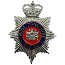 West Yorkshire Police Enamelled Helmet Plate - Queen's Crown