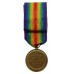 WW1 Victory Medal - Pte. A. Ling, 11th Bn. Essex Regiment - K.I.A. 22/4/17