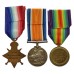 WW1 1914-15 Star Casualty Medal Trio - Sjt. W. Donaldson, 2nd Bn. Northumberland Fusiliers - Died 8/5/15