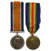 WW1 British War & Victory Medal Pair - 2nd Lieut. F.V. Mellors, West Riding Regiment (Previously an Original Grimbsy Chum, 10th Bn. Lincolnshire Regiment) - Wounded 1st/2nd July 1916 (Somme)