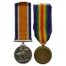 WW1 British War & Victory Medal Pair - 2nd Lieut. F.V. Mellors, West Riding Regiment (Previously an Original Grimbsy Chum, 10th Bn. Lincolnshire Regiment) - Wounded 1st/2nd July 1916 (Somme)