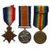 WW1 1914-15 Star Medal Trio - 2nd Lieut. B.A. Wolfe, South Lancashire Regiment & King's Own Royal Lancaster Regiment - 4 x Wounded