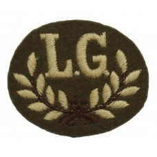 British Army Lewis Gunner (L.G.) Cloth Proficiency Arm Badge