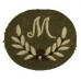 British Army Mortarman (M in Wreath) Cloth Proficiency Arm Badge