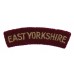 East Yorkshire Regiment (EAST YORKSHIRE) Cloth Shoulder Title