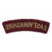 East Yorkshire Regiment (EAST YORKSHIRE) Cloth Shoulder Title