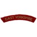 East Yorkshire Regiment ( EAST YORKSHIRE) Cloth Shoulder Title