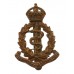 Royal Army Medical Corps (R.A.M.C.) Brass Cap Badge - King's Crown