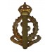 Royal Army Medical Corps (R.A.M.C.) Brass Cap Badge - King's Crown