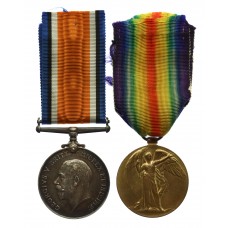 WW1 British War & Victory Medal Pair - Pte. J.H. Bilton, Notts & Derby Regiment (Sherwood Foresters)