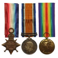 WW1 1914-15 Star Medal Trio – Dvr. J. Jones, 2nd Mobile Vet. Sect. Army Service Corps – Died 30/4/17