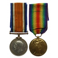 WW1 British War & Victory Medal Pair – Pte. T.W. Patefield, 15/17th Bn. West Yorkshire Regiment